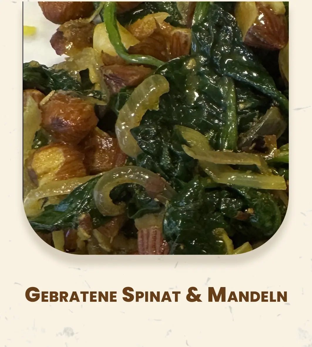 Sautéed Spinach with Almonds - Nivartana